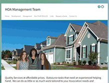 Tablet Screenshot of hoamanagementteam.com